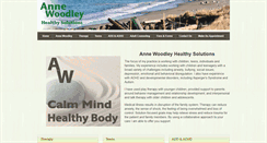 Desktop Screenshot of annewoodleyhealthysolutions.com