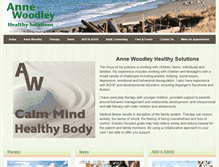 Tablet Screenshot of annewoodleyhealthysolutions.com